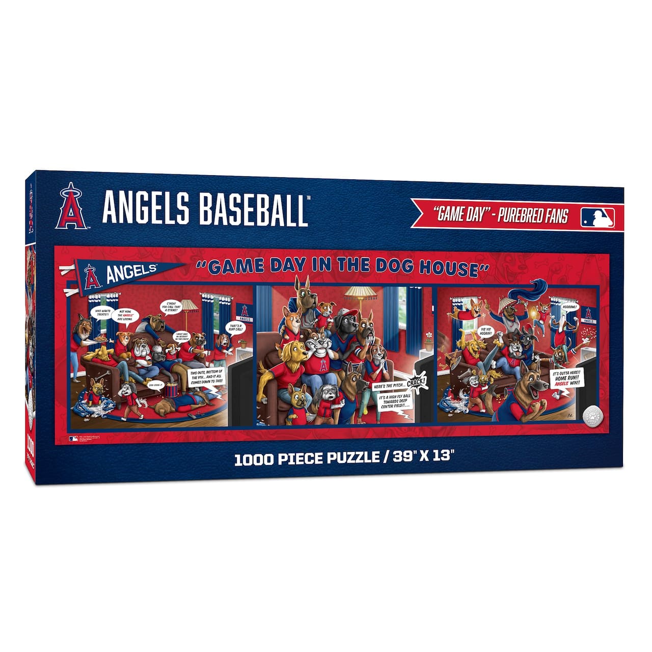 MLB Game Day in the Dog House 1,000 Piece Puzzle